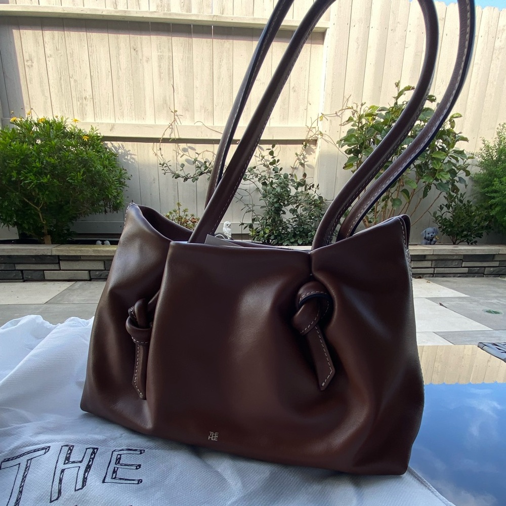 SOLD NWT Brown Shoulder Bag with Knot Design - Picture 7 of 10